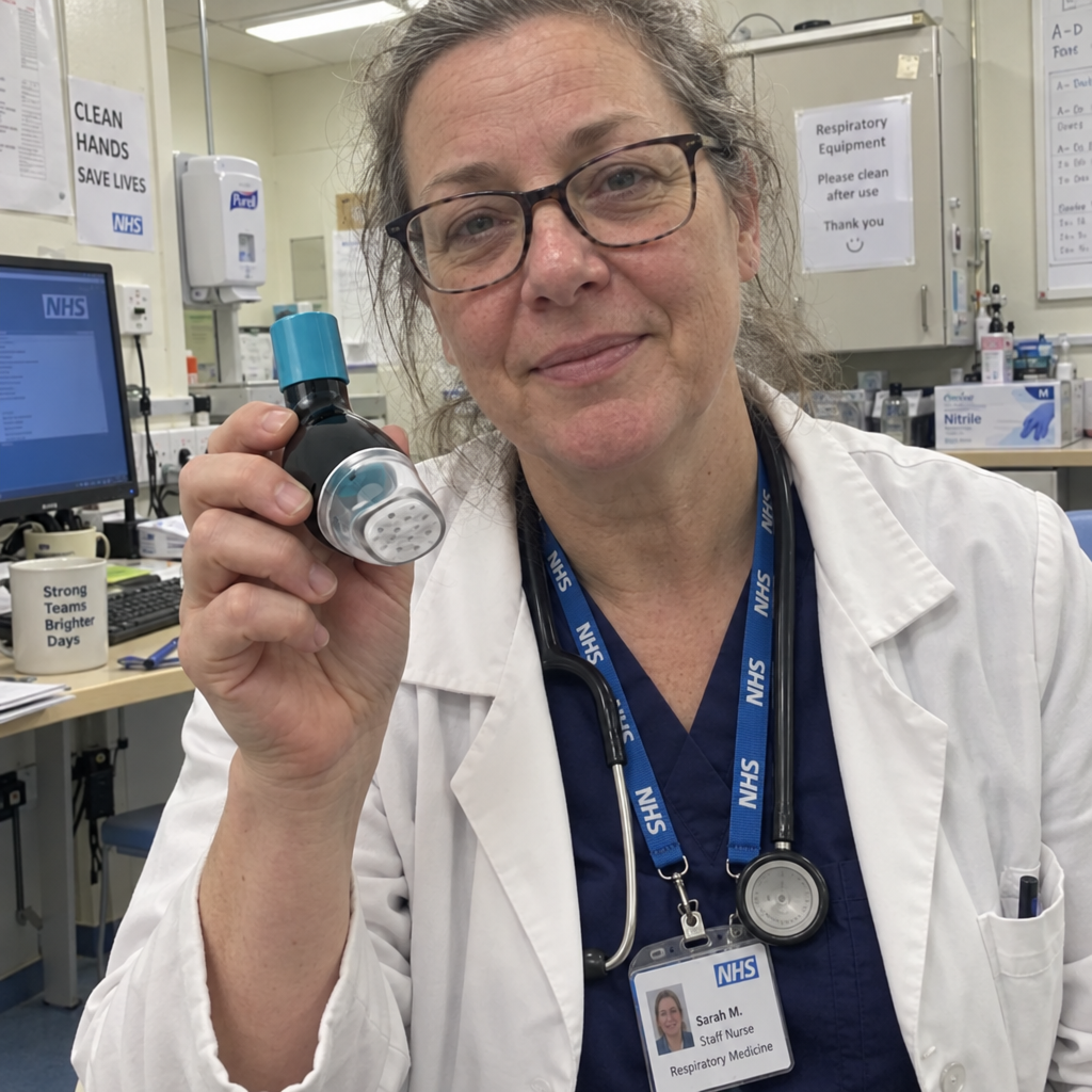 Respirae™ drug-free device designed to loosen lung mucus