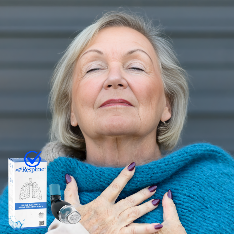 Respirae™ respiratory device for stubborn lung mucus