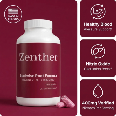 Zenther's cold-extracted beetroot supplement with verified nitrates