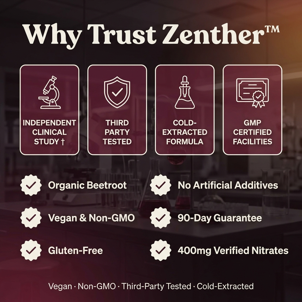 Zenther's beetroot supplement for healthy circulation support