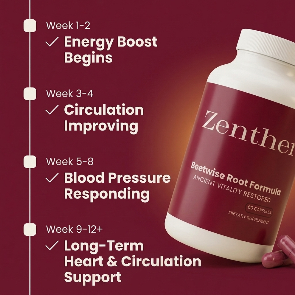 Zenther's organic beetroot capsules for nitric oxide support