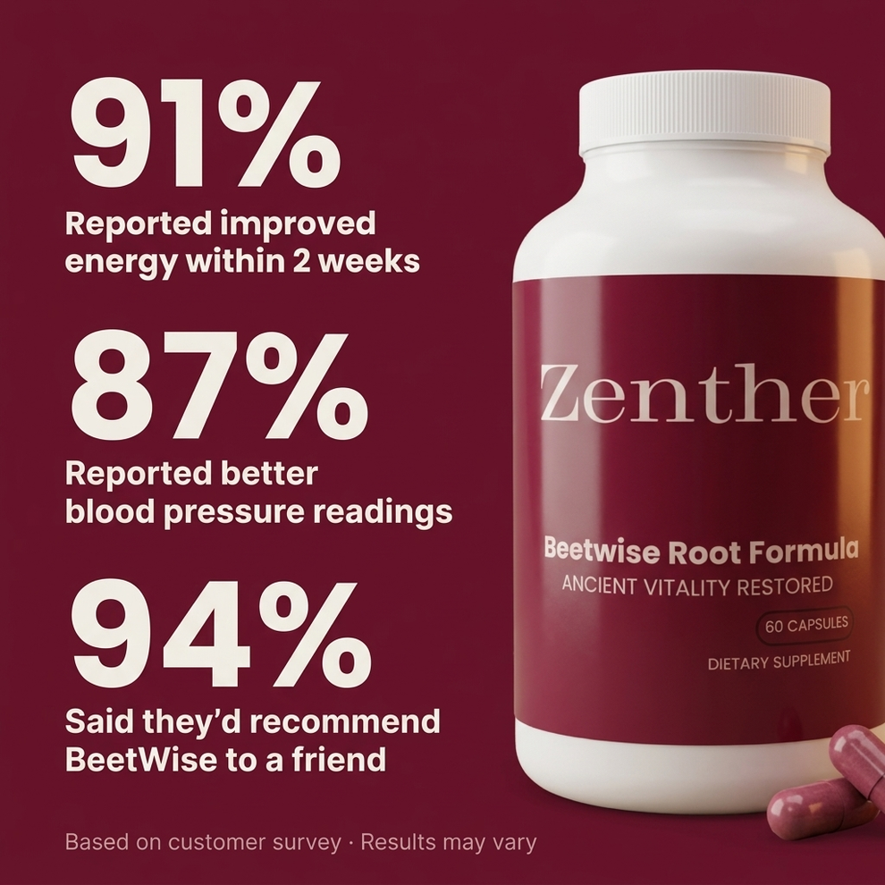 Zenther's Beetwise formula for blood pressure and energy support